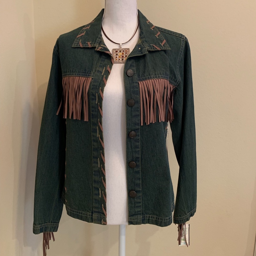 Tantrums Jeans Fringe Western Jacket